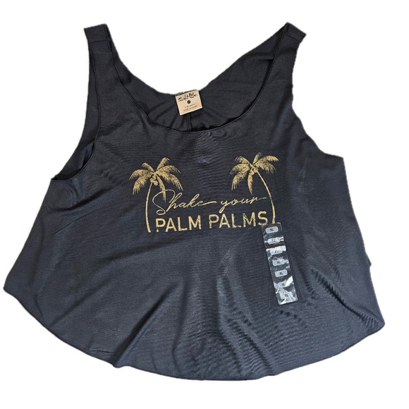 Salt Life Tank Top Shirt Womens XL Shake Your Palm Palms Sleeveless Beach Fun - Picture 1 of 6